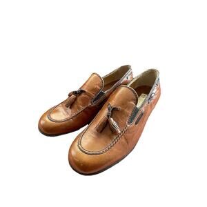 Handmade Gucci Kids Size 32 Tassel Loafer Narrow Toe Original Leather Loafer